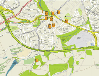 Colinton Defib Map